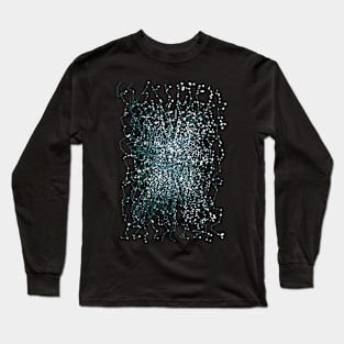 Technical Grid Landscape Wireframe Long Sleeve T-Shirt